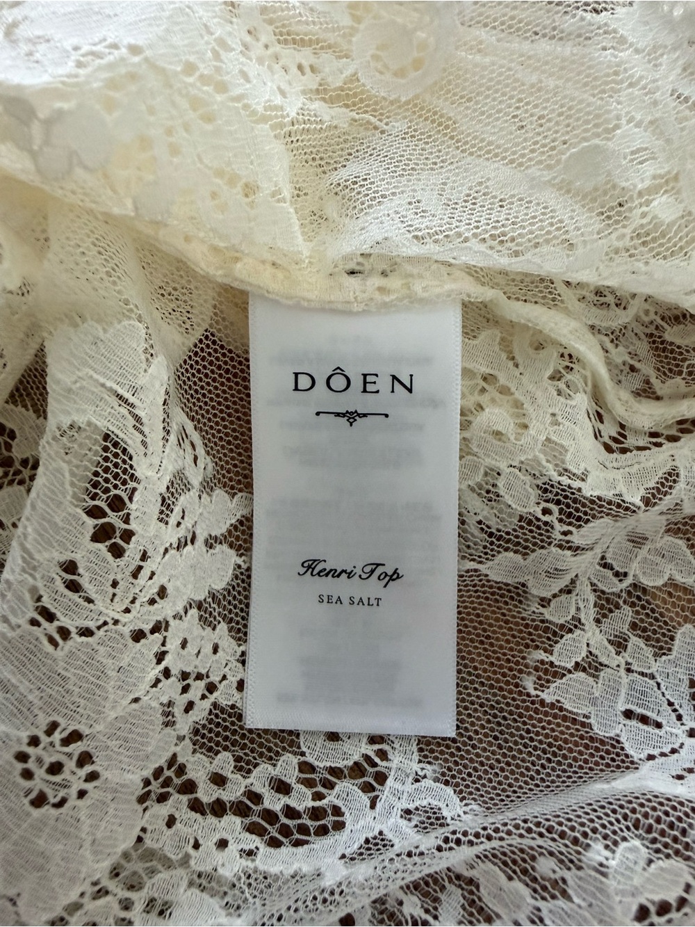 Doen Henri Top in Sea Salt - Picture 6 of 7